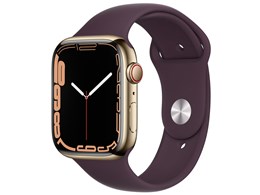 ☆アップル / APPLE Apple Watch Series 7 GPS+Cellularモデル 45mm MKJX3J/A  [ゴールドステンレススチールケース/ダークチェリースポーツバンド] - カーナビ、ETC等のカー用品をはじめ、PC、家電が安い！：ディーライズ