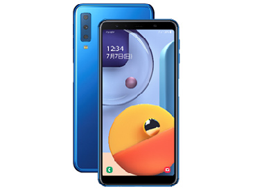 SAMSUNG Galaxy A7 Blue SM-A750Cディスプレイサイズ約60インチ