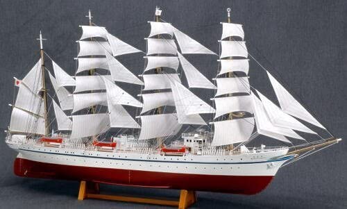 ☆ウッディジョー 1/160 日本丸 帆付き 木製帆船模型 組立キット