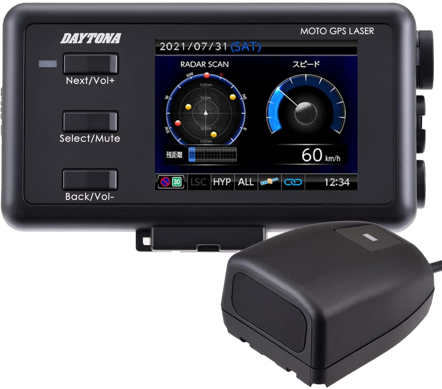 正規品新作デイトナ MOTO GPS LASER /モトジーピーエスレーザー (25674) コムテック