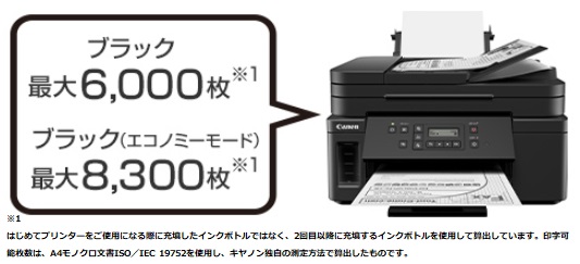 単品購入可 CANON プリンター GM4030 インクボトル２本付き